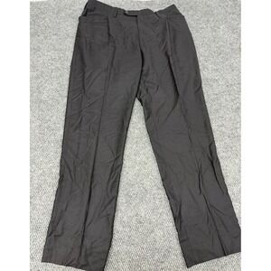 Kiton Napoli Men's 56 (fit 38x33) Black 100% Cashmere Dress Pants Trousers Italy